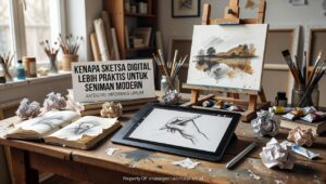 sketsa-digital-praktis-seniman-modern